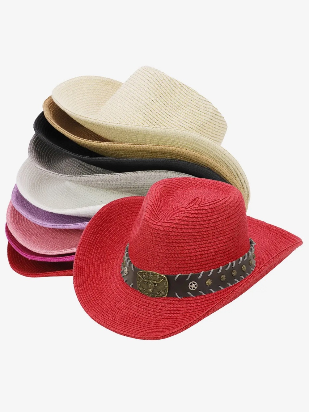 Longhorn cross stitch cowboy hat